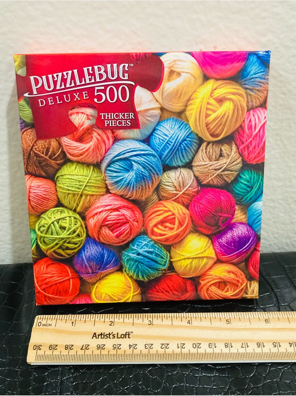 NWT Puzzlebug Deluxe 500-Piece Jigsaw Puzzle - Colorful Yarn Balls
